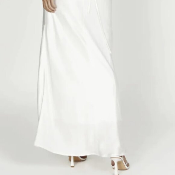 Meski Cora White Tie-Back Slip Dress – Size Medium - Picture 3 of 7